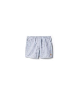 Miu Miu Striped Chambray Bermudas - Blue