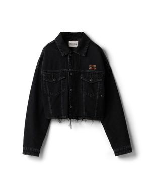 Miu Miu Denim Jacket - Black