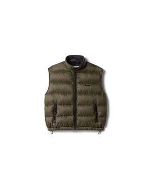 Miu Miu Padded Light Pongé Vest - Green