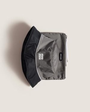 MiuMiu★Technical fabric bucket hat Miu Miu Technical Fabric Bucket Hat | Lyst