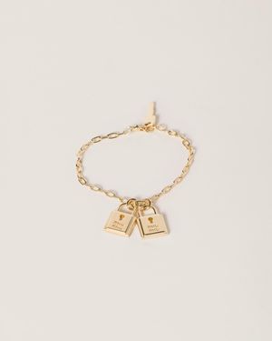Miu Miu Bracelet With Charms - Metallic