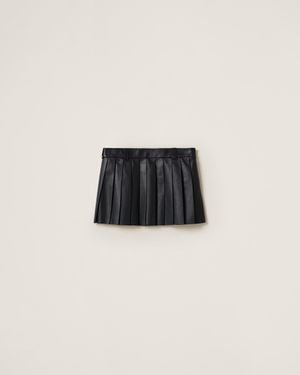 スカート MIU MIU Leather Skirt Sydney Sweeney Wears a Leather Miu Miu Mini Skirt | PS Fashion