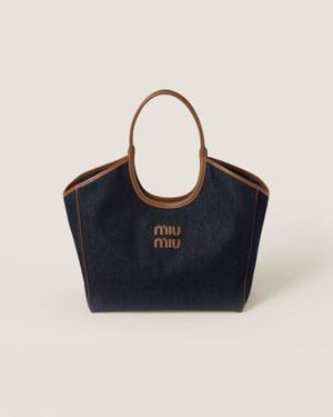Miu Miu Ivy Denim Bag - Blue