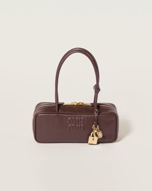 Miu Miu Beau Leather Bag - Brown