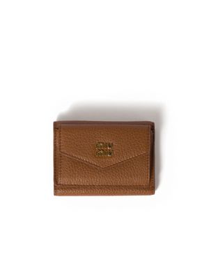 Miu Miu Small Leather Wallet - Brown