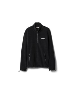 Miu Miu Fleece Sweatshirt - Black