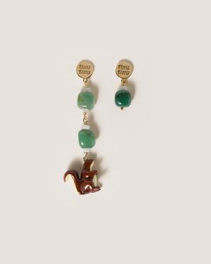 Miu Miu Metal Earrings - Multicolour