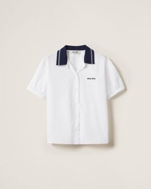 Miu Miu Poplin Shirt - White
