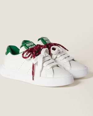 Miu Miu Leather Sneakers - Multicolor