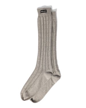 Miu Miu Cotton Socks - Grey