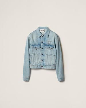 Miu Miu Jean and denim jackets for Women | Online Sale up to