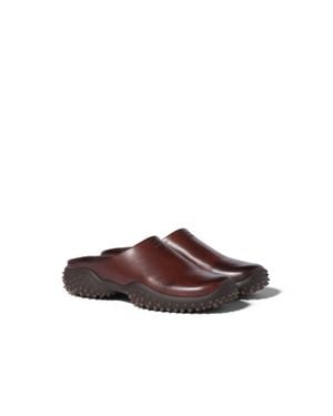 Miu Miu Leather Mules - Brown