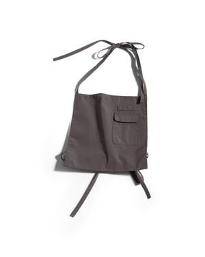 Miu Miu Poplin Apron Top - Grey