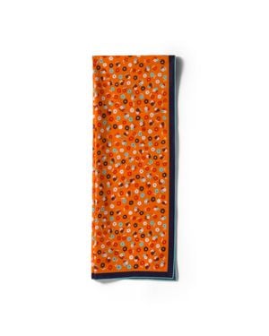 Miu Miu Printed Poplin Scarf - Orange