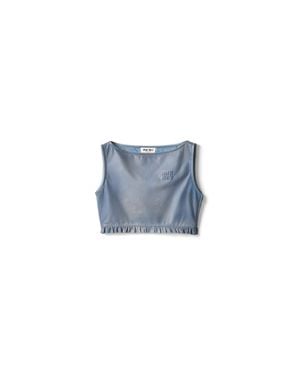 Miu Miu Sleeveless and tank tops for Women | Online Sale up to 33