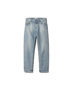 Miu Miu Five-Pocket Washed Denim Jeans - Blue
