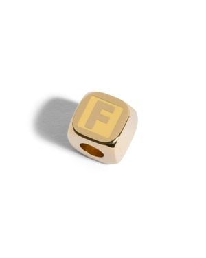 Miu Miu Enamelled Metal Dice Charm - Metallic