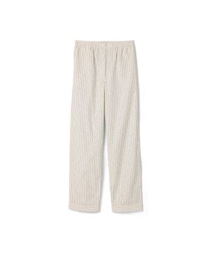 Miu Miu Striped Poplin Pyjama Trousers - White