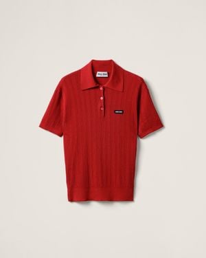 Red Miu Miu Tops for Women | Lyst Red Miu Miu Tops for Women | Lyst