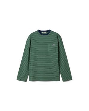 Miu Miu Striped Jersey T-Shirt - Green