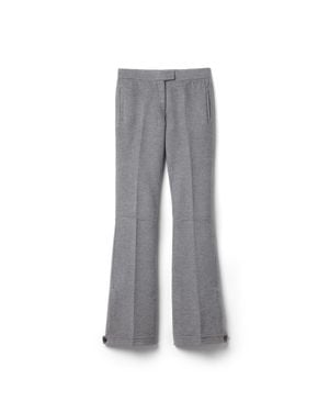 Miu Miu Double Wool Trousers - Grey