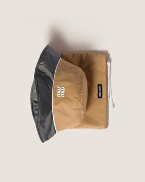 Miu Miu Technical Fabric Bucket Hat | Lyst