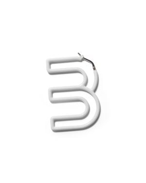 Miu Miu Single Metal Earring - White