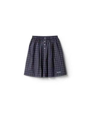 Miu Miu Plaid Skirt - Blue