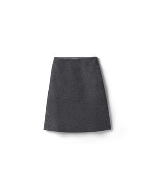 Miu Miu Shetland Wool Skirt - Black