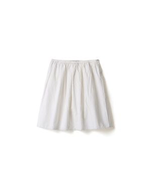 Miu Miu Cotton-Linen Midi Skirt - White