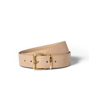 Miu Miu Nappa Leather Belt - Natural