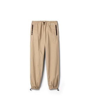 Miu Miu Washed Gabardine Trousers - Natural