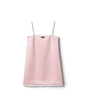 Miu Miu Duchesse Mini-Dress - Pink
