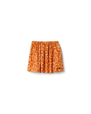 Miu Miu Poplin Skirt - Orange