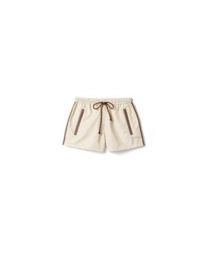 Miu Miu Technical Fabric Shorts - Metallic