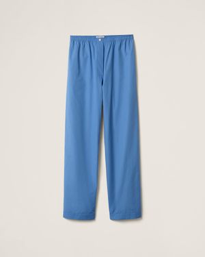 Miu Miu Poplin Pyjama Pant in White | Lyst