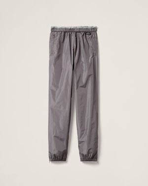 Miu Miu Technical Silk Joggers - Grey