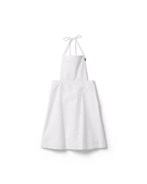 Miu Miu Poplin Apron - White
