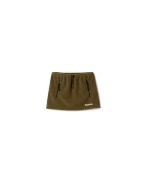 Miu Miu Fleece Miniskirt - Green
