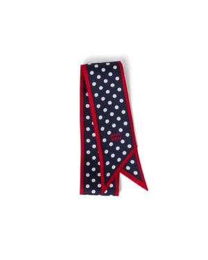 Miu Miu Printed Twill Scarf - Red