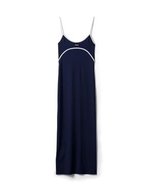 Miu Miu Stretch Jersey Midi-Dress - Blue