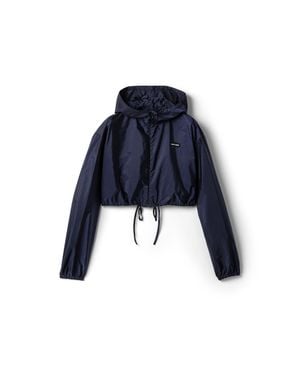 Miu Miu Technical Fabric Windbreaker - Blue