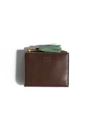 Miu Miu Small Leather Wallet - Green