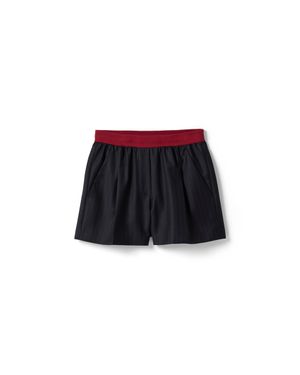 Miu Miu Pinstripe Shorts - Black