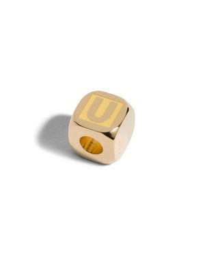 Miu Miu Enamelled Metal Dice Charm - Metallic