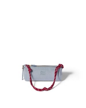 Miu Miu Gabardine Pouch - White