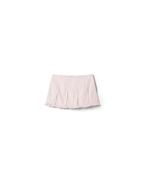 Miu Miu Poplin Pleated Miniskirt - Pink