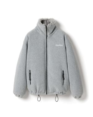 Miu Miu Fleece Down Jacket - Gray