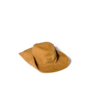 Miu Miu Suede Cowboy Hat - Metallic