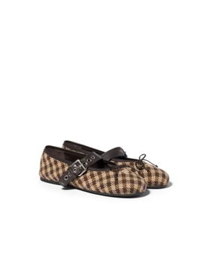 Miu Miu Wool Ballerinas - Multicolor